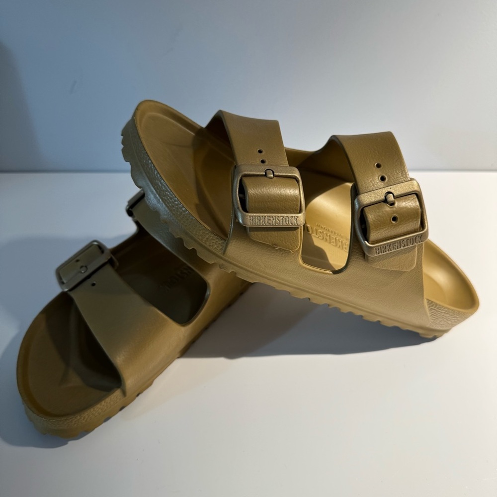 Birkenstock Arizona Eva Sandals - Gold